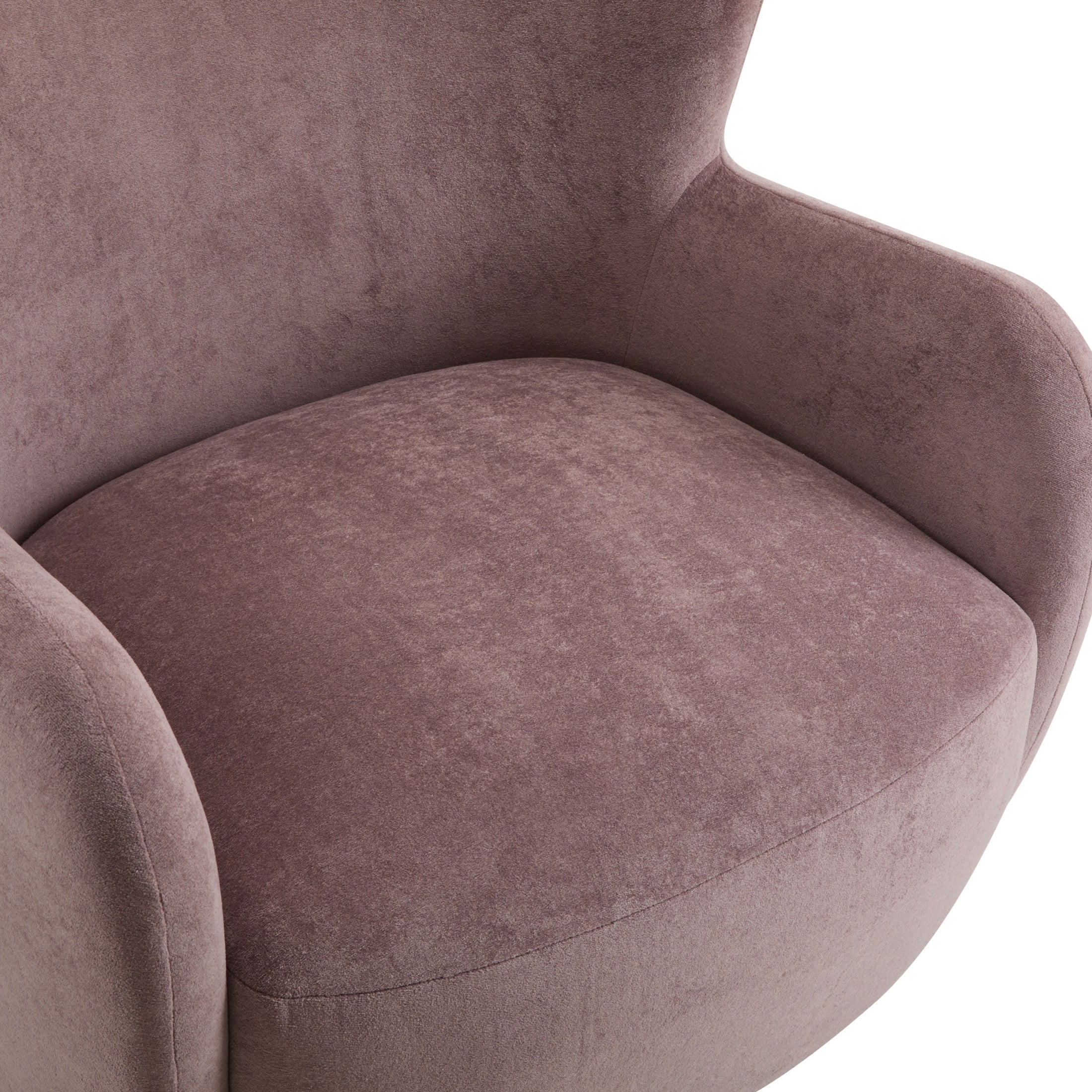 Christopher Knight Home Mid-Century Modern Velvet Wingback Accent Chair with Birch Legs, White