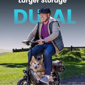 Electric scooter for adults with large center basket