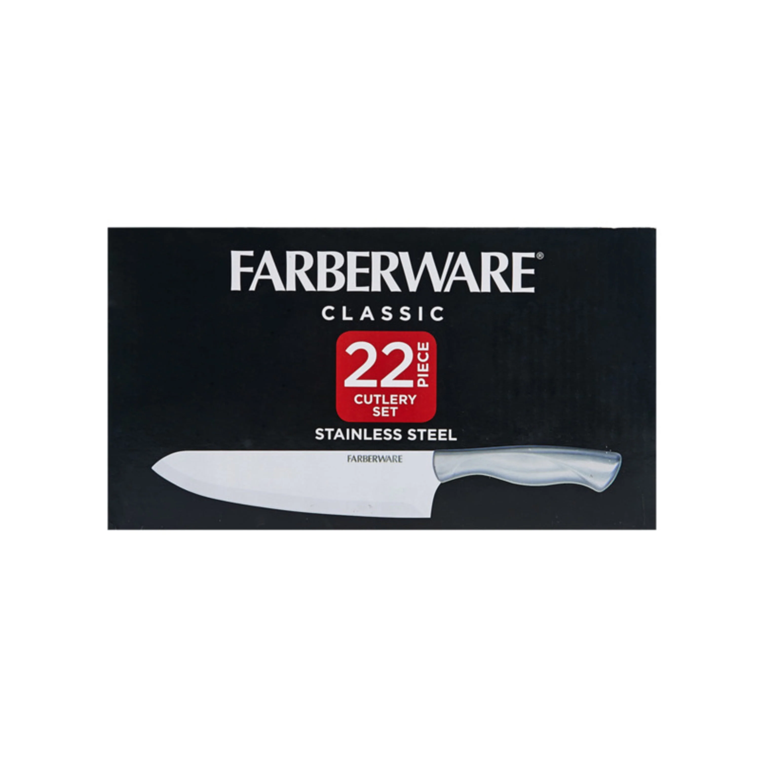 Farberware Classic 22-piece Stamped Stainless Steel Cutlery and Utensil Set