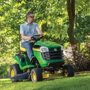 John Deere S100 42-in Riding Lawn Mower 17.5-HP Gas Hydrostatic Drive
