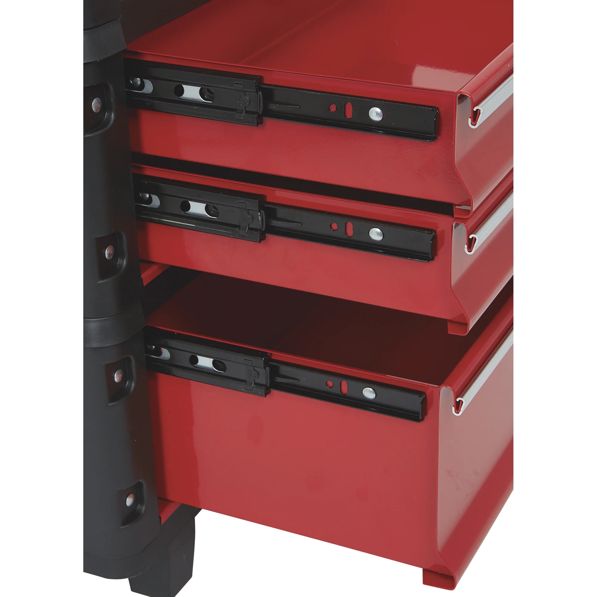 Ironton 3-Pc. Toolbox Storage System, 20in., Portable, Ball Bearing Drawers, Trolley with Wheels