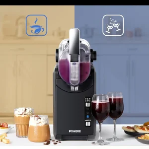 5-in-1 Slushie Machine, No Ice Needed, 15 Min Slushy Machine for Home with Self-Cleaning, Professional Frozen Drink Maker, 5 Preset Programs, Frozen Margaritas, Frapp??s, Milkshakes, and More, FOHERE