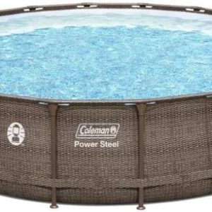 Coleman 18 x 48 Power Steel Frame Above Ground Swimming Pool Set