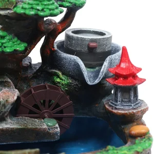 ANQIDI Indoor Water Fountain W/ Led And Mist Resin Rockery Waterfall home decoration