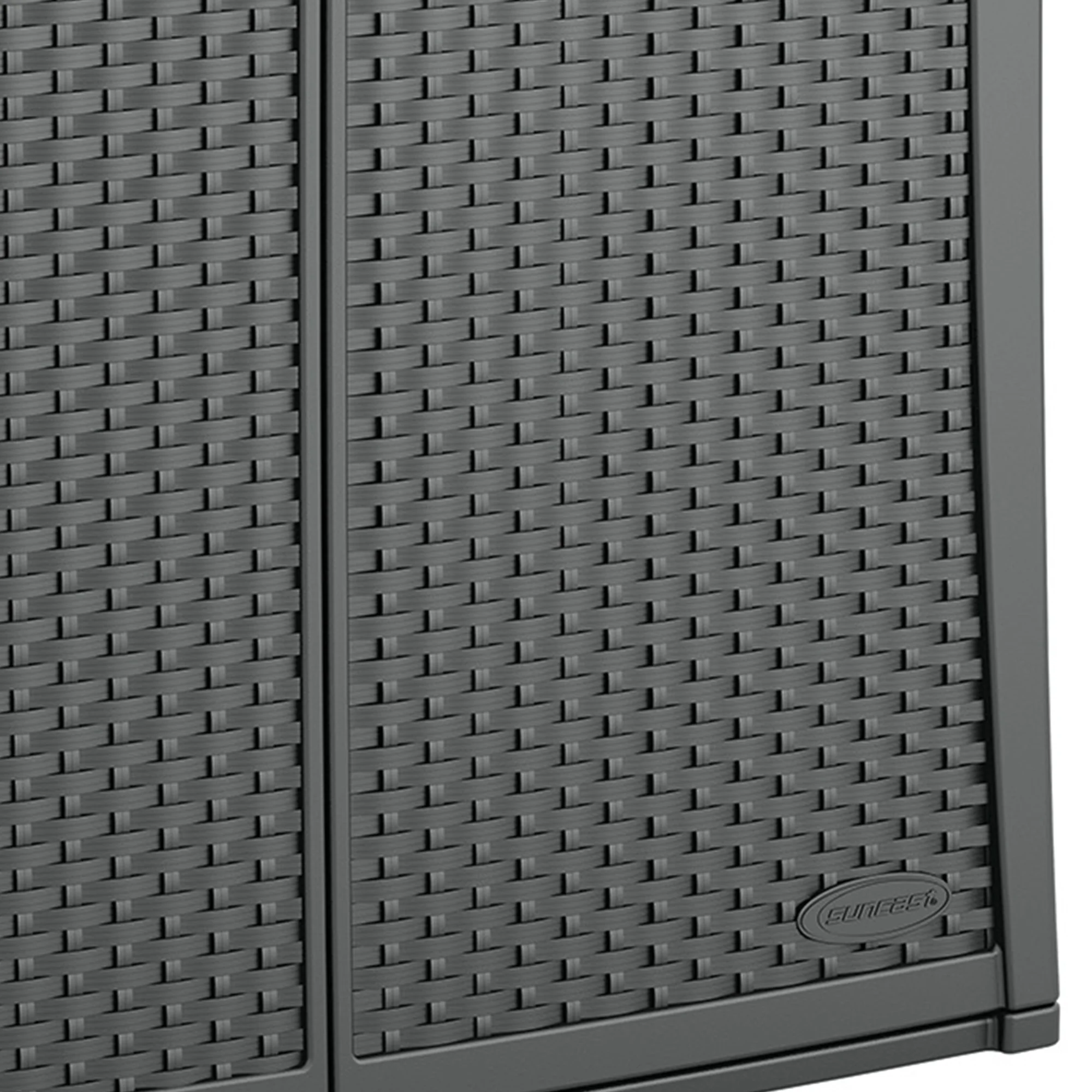 Suncast Outdoor 97-gallon Cabinet Deck Storage Box, Gray