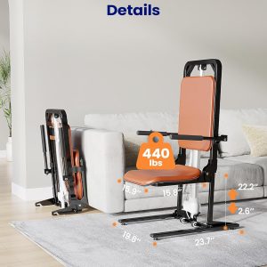 MAIDeSITe Electric Floor Lift, 440lbs Capacity, Elderly Assist