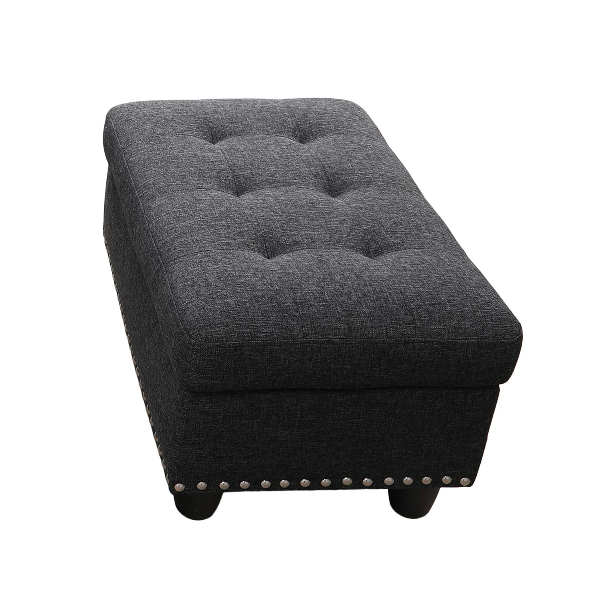 Aukfa 3 Piece Sectional Sofa, Living Room Couch with Storage Ottoman&Cup Holder, Linen, Right Hand, Purple