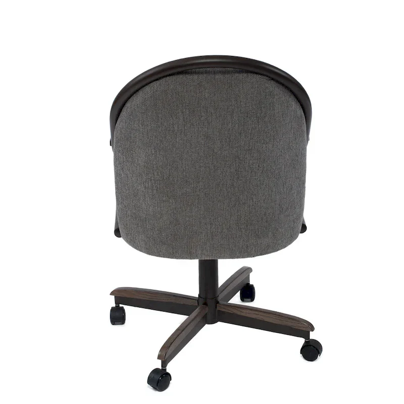 Casual Dining Cushion Swivel-and-Tilt Rolling Caster Chair