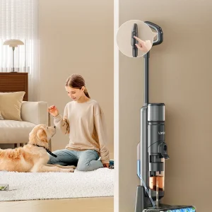 Laresar M3 Cordless Wet Dry Vacuum Mop, 55Min Multi-Surface Cordless Floor Washer 3 in 1 Self-Cleaning Vacuum Mop Hard Floor Cleaners
