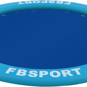 Inflatable Dock Floating Platform 8ft Inflatable Water Hammock Floating Deck for Lake W/Cupholder Round Floating Ring Float Ring Pool Float Raft Lounger Island Platform Pad