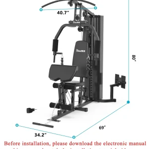 Home Gym SCM-1148L 148LB Multifunctional Full Body Home Gym Equipment for Home Workout