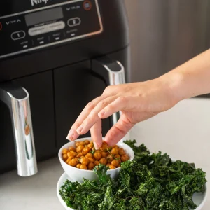Restored Ninja DZ100 Foodi? 4in1, 8Qt., 2Basket Air Fryer with Dualzone? Technology (Black) (Refurbished)