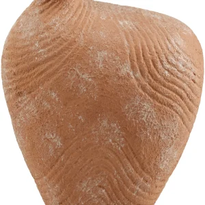 Mark&Day Vases, Joi Global Terracotta Flower Vase, Etched Papier-Mache Floor Vase for Flowers, Decorative Home Decor Accents for Living Room Bedroom Kitchen Office (12"H x 10"W x 6"D)