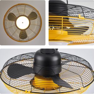 21'' Outdoor Ceiling Fan with Light, Plug in Ceiling Fan with Remote, Gazebo Fans Outdoor Hanging for Patios Waterproof, Wet Rated Hanging Fan with App Control