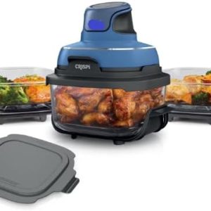 Ninja Crispi 5 in 1 Portable Glass Air Fryer Cooking System Small and large batch containers