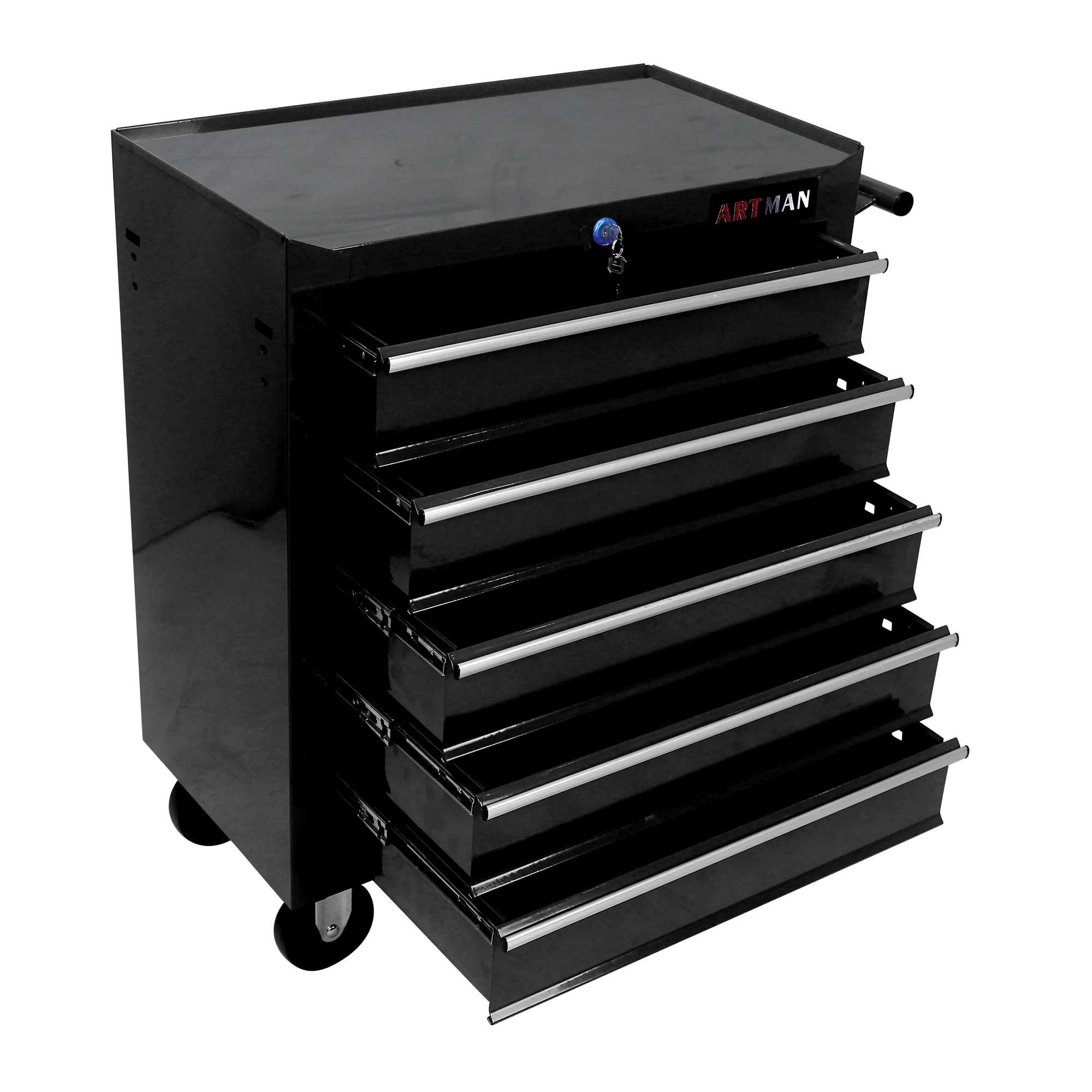 ARTMAN 5 Drawer Rolling Tool Chest, Tool Storage Cabinet with Wheels and Drawers for Garage Warehouse