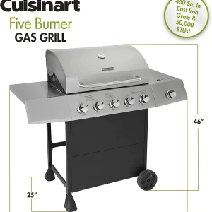 Cuisinart CGG-8500 Side Five Burner Gas Grill