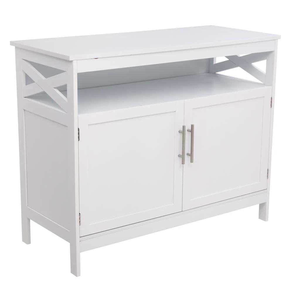 Ktaxon Kitchen Storage Sideboard Dining Buffet Server Cabinet Cupboard, Free Standing Storage Chest Cabinets and Shelf,White