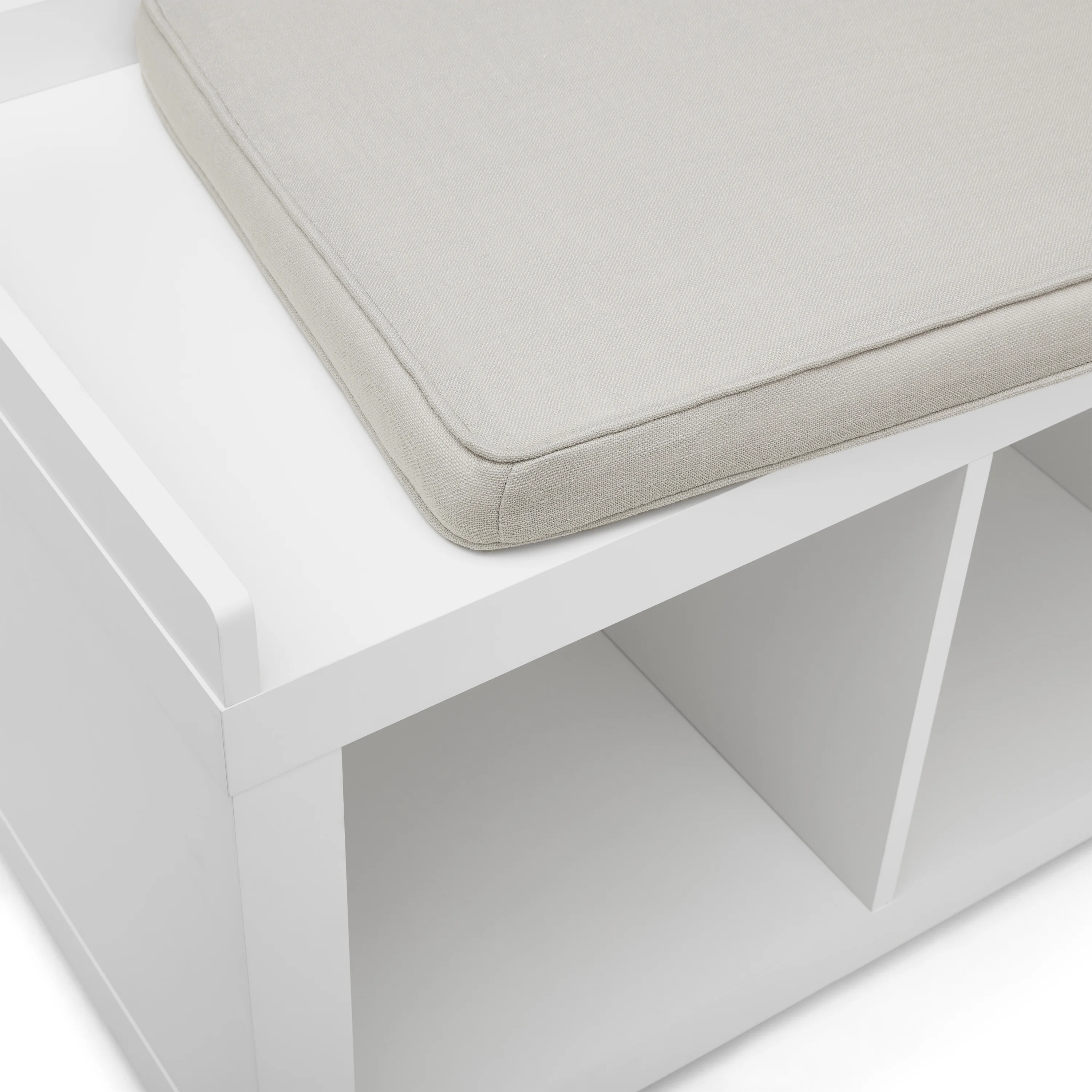 Better Homes & Gardens 4-Cube Shoe Storage 58.39" Bench, Weathered