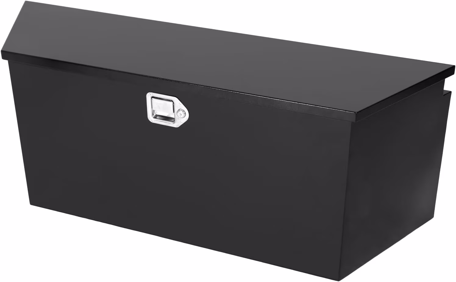 Comfor 26.5 x 12 x 11.8 inch Trailer Tongue Box with Handled-Lock Black Steel Heavy Duty Underbody Truck Box Truck Storage Organizer for Pick Up, Trailer