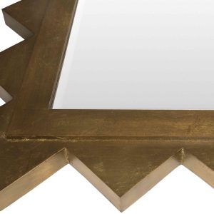 Mark&Day Wall Mirror, Houtdorp Traditional Gold Rectangle Vanity Mirrors for Bedroom Living Room Bathroom and Entryway Home Decor, Mounted Gilded Wood Frame Mirror for Walls (35"H x 25"W)