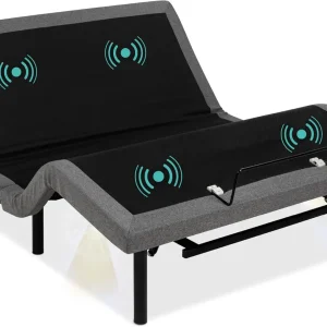 Best Choice Products Ergonomic Twin XL Size Adjustable Bed Frame, Electric Base w/Wireless Remote Control, Nightlight, Massager, 2 USB Ports