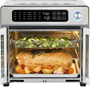 Emeril Lagasse Extra Large French Door Air Fryer Toaster Oven Combo, 24 Cooking Functions