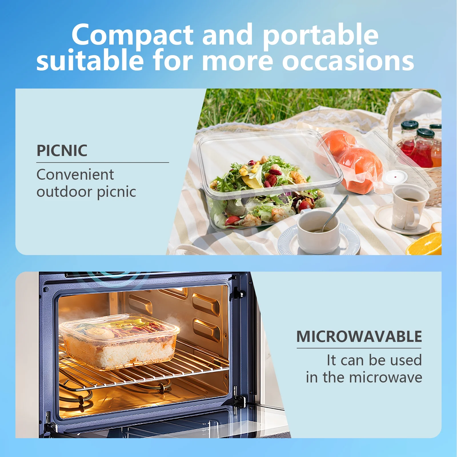 Vixino Vacuum Sealer for Food Storage Compact Vac Sealer Kit: Handheld Vacuum Sealer + 3 Containers + 30 Reusable Bags| Keep Food Fresh Anywhere