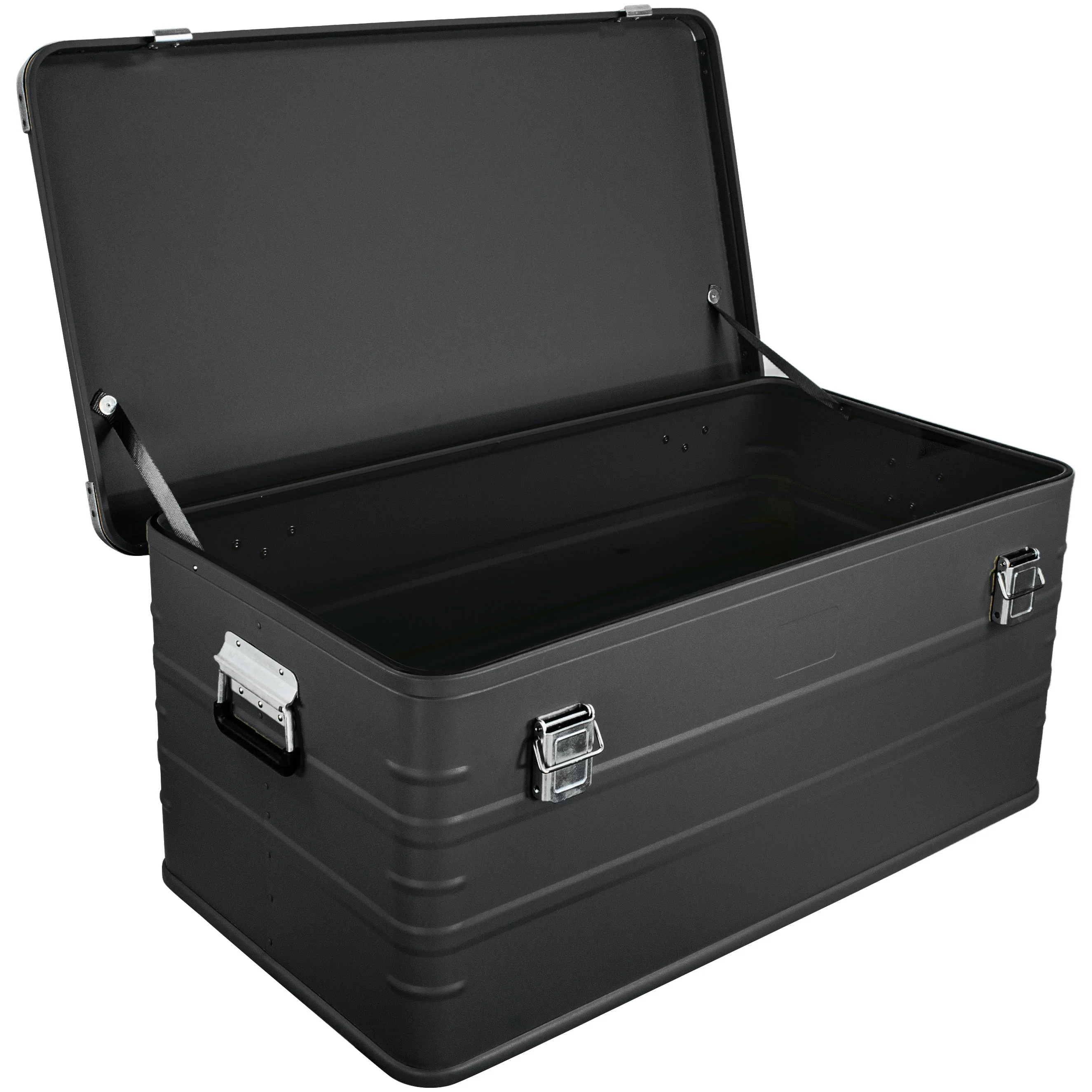 Crossover Aluminum Overland Storage, Trunk, Metal Cargo Case, Storage Box (147L X-Large, Black)