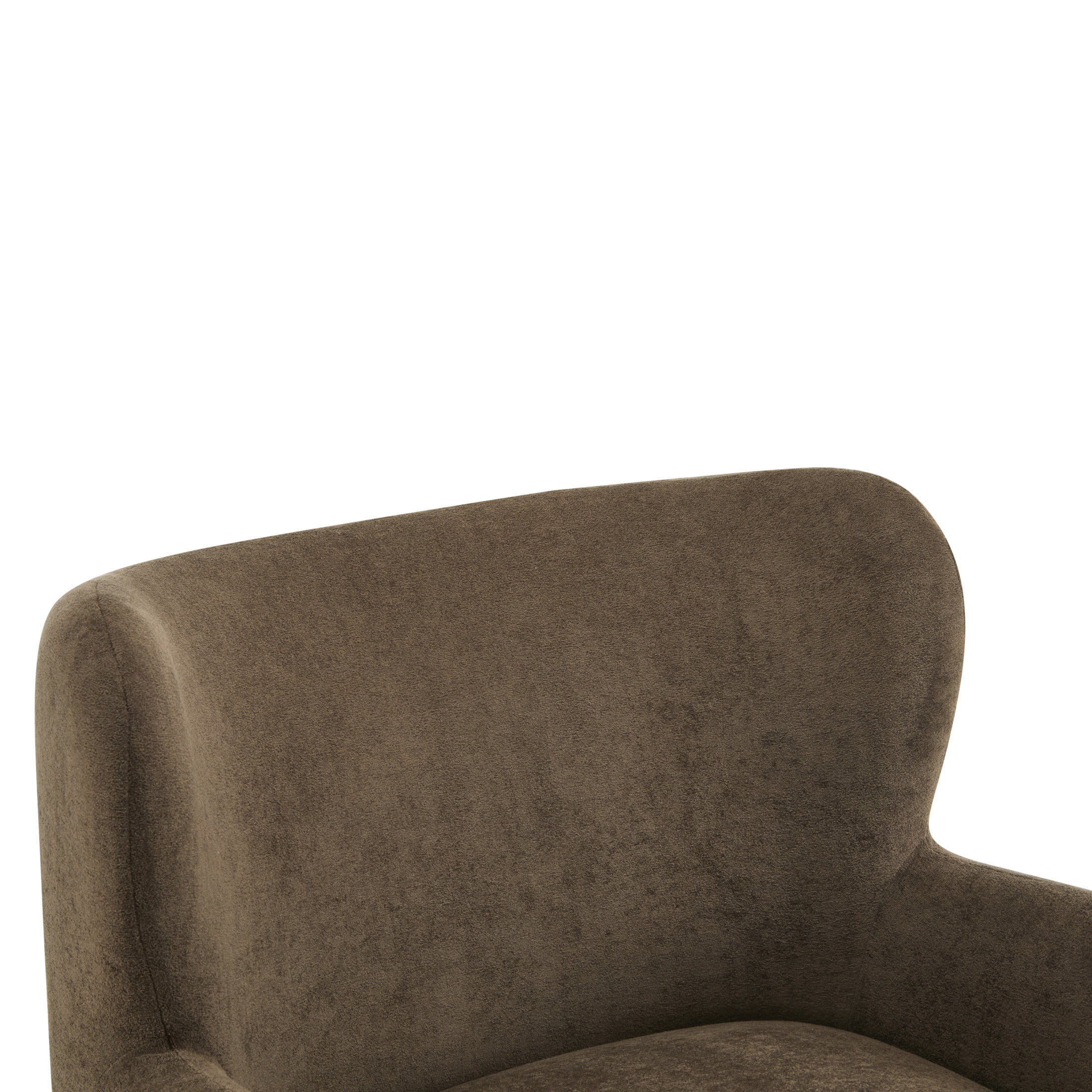 Christopher Knight Home Mid-Century Modern Velvet Wingback Accent Chair with Birch Legs, White