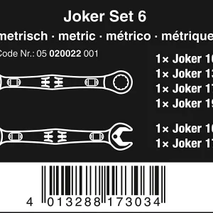 Wera Combo Wrench St,Steel,Chrome,Standard 05020022001