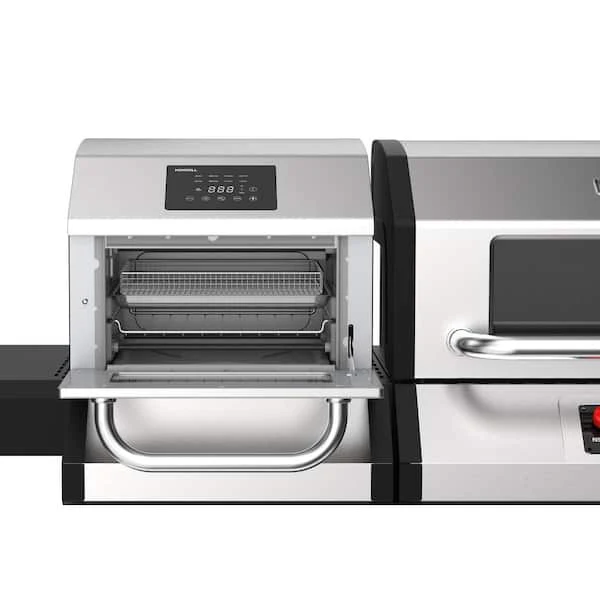 Neevo 720 Plus Propane Gas Digital Smart Grill in Black with Air Fryer Oven