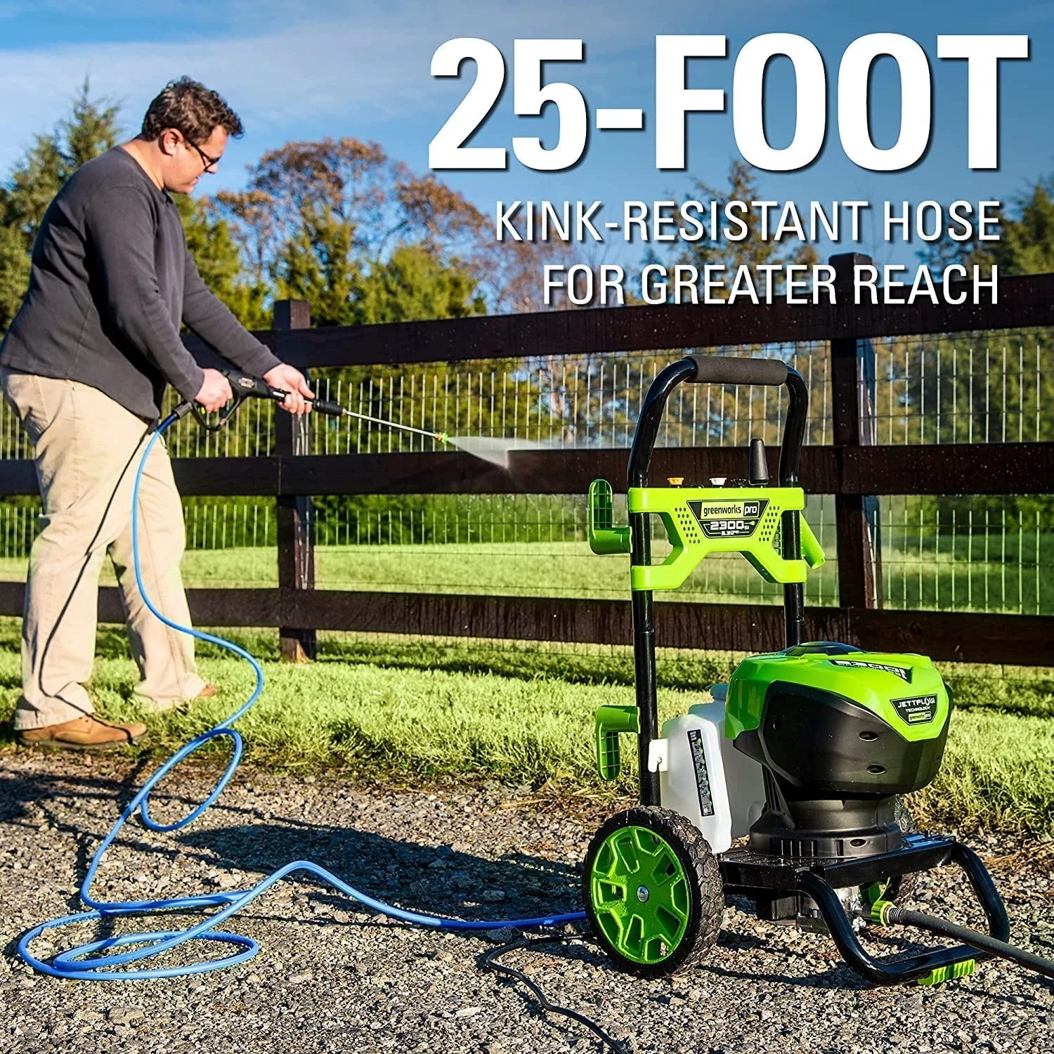 Greenworks 2300-PSI 14 Amp 2.3-GPM Brushless Pressure Washer GPW2300 5118002VT