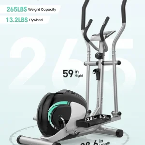 THERUN Ultra Quiet Magnetic Elliptical Trainer Exercise Machine