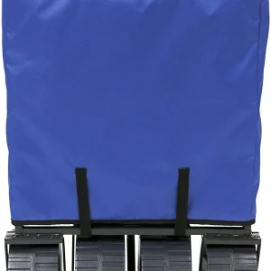 Mac Sports Heavy Duty Collapsible Folding All Terrain Utility Beach Wagon Cart Blue/Black