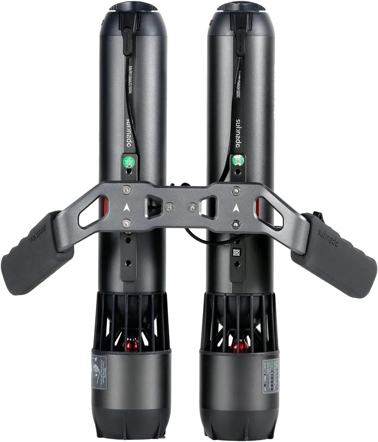 Subnado Twin Engine Handle Bracket+ Subnado Underwater Scooter 2 Packs with 2 handgrips, 2 Arm Mount Kits, 2 Accessories Mount Rings