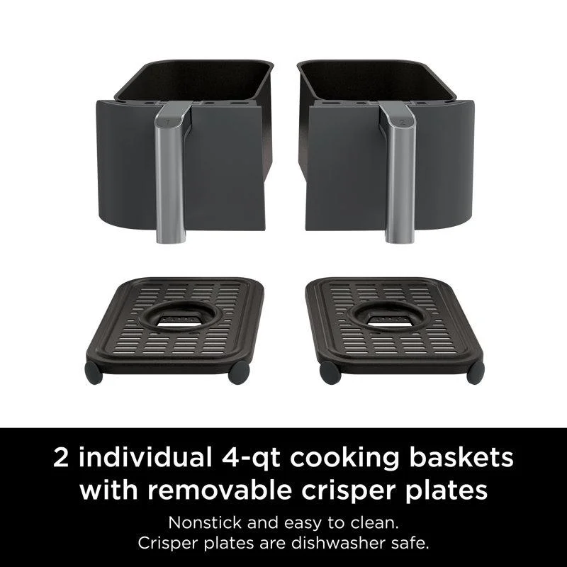 Ninja Foodi 6-in-1 8-Quart 2-Basket Air Fryer with DualZone Technology
