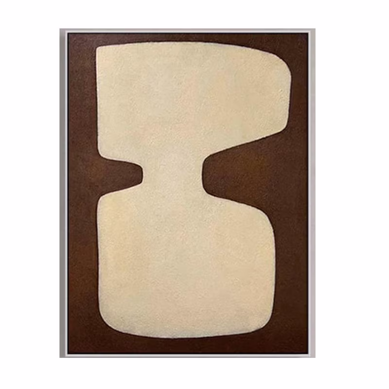 Brown Abstract Painting Wabi Sabi Wall Art Minimalist Painting Neutral Abstract Art Lare Earth Tone Modern Painting Home Decor